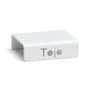 Tojo - Clip pour système d'étagères à hauts rayonnages, blanc