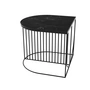 Aytm - Table basse sino, 50 x 50 cm, noir / marbre noir