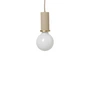 Ferm Living - Pendentif douille Low, beige