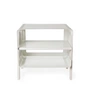 tica copenhagen - Etagère à chaussures sur pied, 50 x 35 x 50 cm, blanche