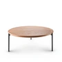 Eva Solo - Savoye Table basse, Ø 90 x H 35 cm, chêne naturel / noir