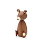 Lucie kaas - Figurine en bois mama bear, h 19,5 cm / noyer