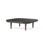 & tradition - Table basse Fly SC4, 80 x 80 cm, chêne fumé/marbre Nero Marquina