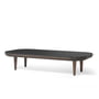 & tradition - Table basse Fly SC5, 120 x 60 cm, chêne fumé/marbre Nero Marquina