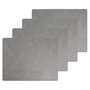 Lind DNA - Set de table Square L , 35 x 45 cm, Hippo anthracite - Gris (set de 4)