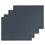 Lind DNA - Set de table Square L , 35 x 45 cm, Nupo bleu foncé (set de 4)