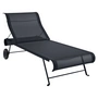 Fermob - Dune chaise longue, anthracite stéréo