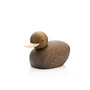Lucie kaas - Petit personnage en bois de canard de skjøde, chêne / érable fumé