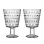 Iittala - Kastehelmi Verre à pied 26 cl, transparent (set de 2)