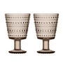Iittala - Kastehelmi Verre à pied 26 cl, lin (set de 2)