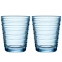 Iittala - Aino Aalto Gobelet en verre 22 cl, aqua (set de 2)