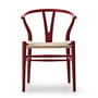 Carl Hansen - CH24 Wishbone Chair , soft red brown / tressage naturel