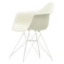 Vitra - Eames Plastic Armchair DAR RE, blanc / galet (patins en feutre blanc)