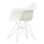 Vitra - Eames Plastic Armchair DAR, blanc / blanc (patins en feutre blanc)
