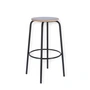 Jan kurtz - Tabouret de bar paris h 65 cm, noir