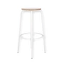Jan kurtz - Tabouret de bar paris h 75 cm, blanc