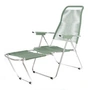 Fiam - Chaise longue Spaghetti , structure aluminium / revêtement sauge
