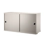String - Module d'armoire avec portes coulissantes, 78 x 20 cm, beige