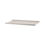 String - Étagère métallique à bord bas, 58 x 30 cm, beige