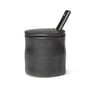 ferm Living - Flow Pot à confiture avec cuillère, noir