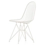 Vitra - Wire Chair DKR (H 43 cm), blanc / sans housse, patins en feutre (blanc)