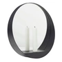 Gejst - Glim candle miroir mural ø 28 cm, noir