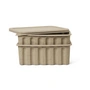 Ferm Living - Paper Pulp Boîte de rangement, grande, brune (lot de 2)