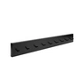 Müller möbelfabrikation - Armoire rail murale 90 cm, noir profond mat de soie (ral 9005)