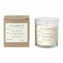 Broste Copenhagen - Bougie parfumée Coconut, Ø 8 x H 8 cm, blanc