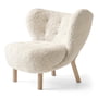 & Tradition - Little Petra VB1 Lounge Chair, chêne huilé / peau de mouton Moonlight
