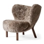 & Tradition - Little Petra VB1 Lounge Chair, noyer / peau de mouton Sahara
