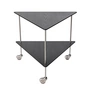 Fritz Hansen - AJ Trolley Table d'appoint, frêne noir / chrome