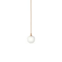 Muuto - Rime Lampe suspendue Ø 12 cm, opale / orange