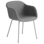 Muuto - Chaise Fiber tube base, grey / remix 133