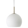 Frandsen - Ball Lampe suspendue Ø 25 cm, verre opalin / laiton antique
