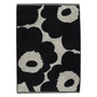 Marimekko - Unikko Serviette 50 x 70 cm, blanc coton / bleu foncé