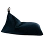 Nobodinoz - Pouf essaouira velours, 115 x 77 cm, night blue