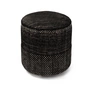 nanimarquina - Tres Persian Pouf, Ø 40 x H 43 cm, noir
