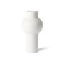 HKliving - Vase en speckled clay rond, m, ø 15 x 30,5 h cm, blanc