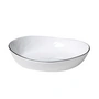 Broste Copenhagen - Salt Coupe, 18,2 x 20 x H 4 cm, blanc / noir