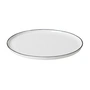 Broste Copenhagen - Salt Assiette plate Ø 28 cm, blanc / noir
