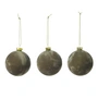 Broste Copenhagen - Alcan Boules de sapin de Noël, grape leaf (lot de 3)