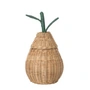 Ferm Living - Panier de rangement en forme de poire H 30 cm, naturel / vert