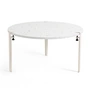 TipToe - Table basse VENEZIA Ø 80 cm, blanc nuage