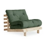 Karup Design - Roots Fauteuil-lit 90 cm, pin naturel / vert olive (756)
