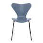 Fritz Hansen - Série 7 chaise, noir / frêne teinté dusk blue