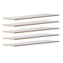 Tojo - armoire à chaussures Flachmann Étagères, blanches (lot de 5)