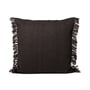 ferm Living - Kelim Cushion Fringe , 80 x 80 cm, dark melange