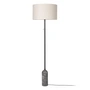 Gubi - Lampadaire Gravity, toile / marbre gris