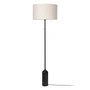 Gubi - Lampadaire Gravity, toile / marbre noir